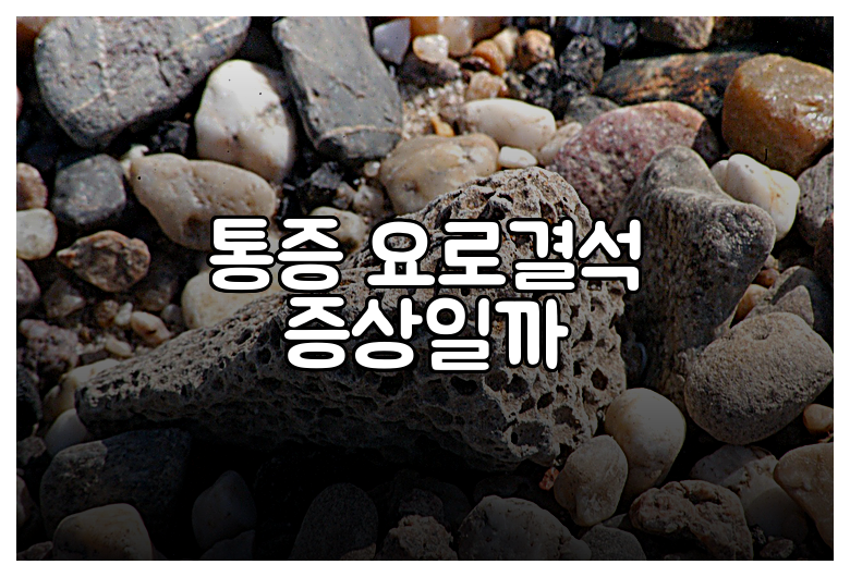 통증 요로결석 증상일까