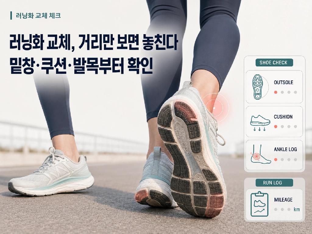 러닝화 교체 시기 500~800km만 믿으면 안 되는 이유