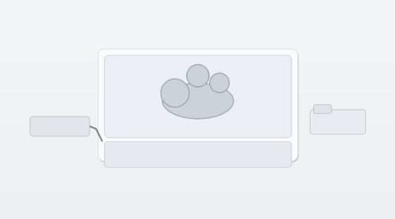 외장 SSD와 클라우드를 함께 쓰는 3-2-1 보관 구조를 상징적으로 표현한 미니멀 이미지