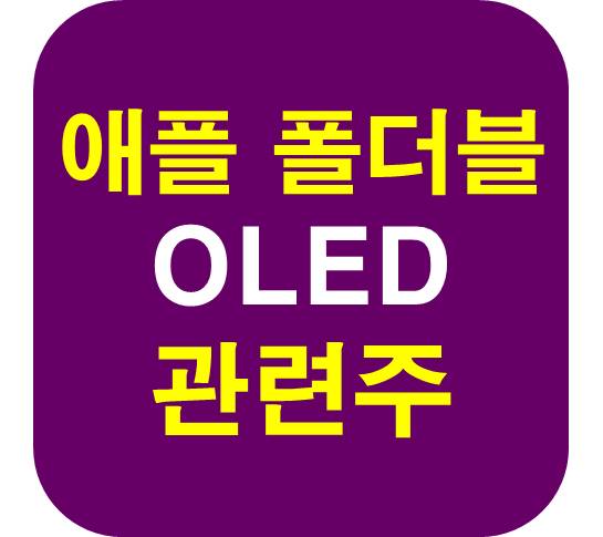 애플 폴더블 OLED 관련주