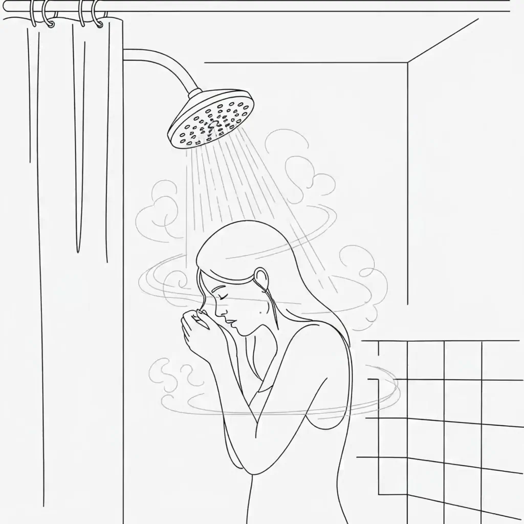 뜨거운 샤워 중 어지럼