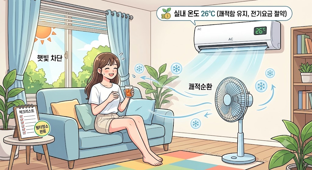 에어컨 적정온도는 몇 도일까?