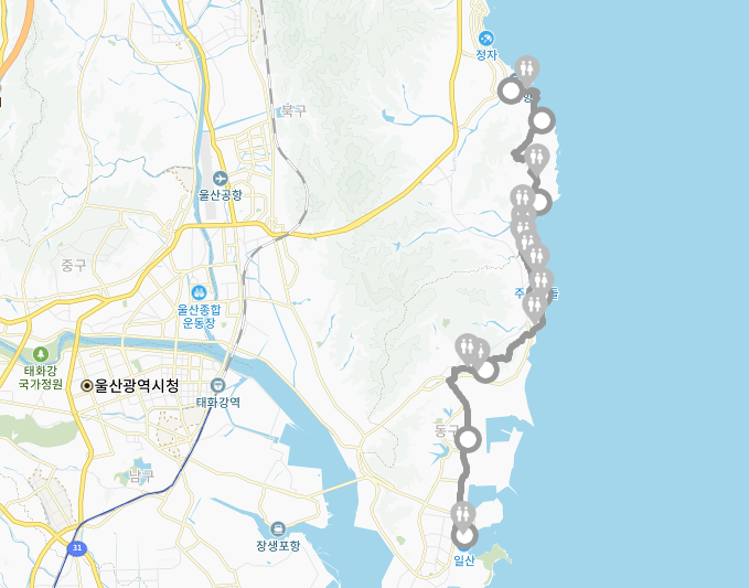 울산 관광명소 가볼만한곳 걷기여행 해파랑길 7, 8, 9코스