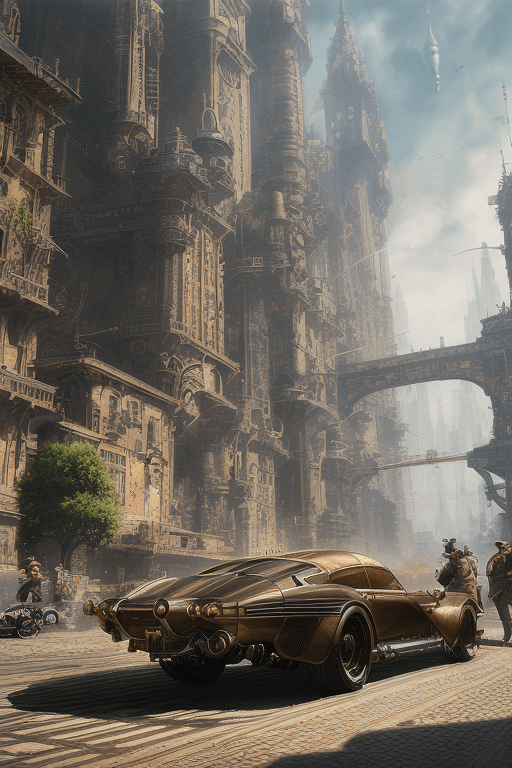 Playground AI로 생성한 그림(2) - 레트로 퓨처리즘