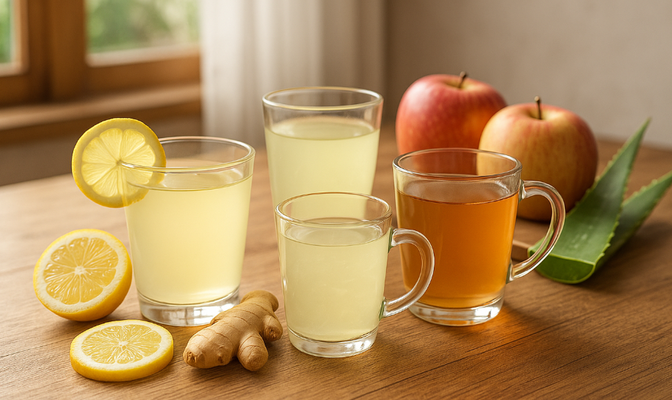 레몬쥬스,사과쥬스등 건강음료