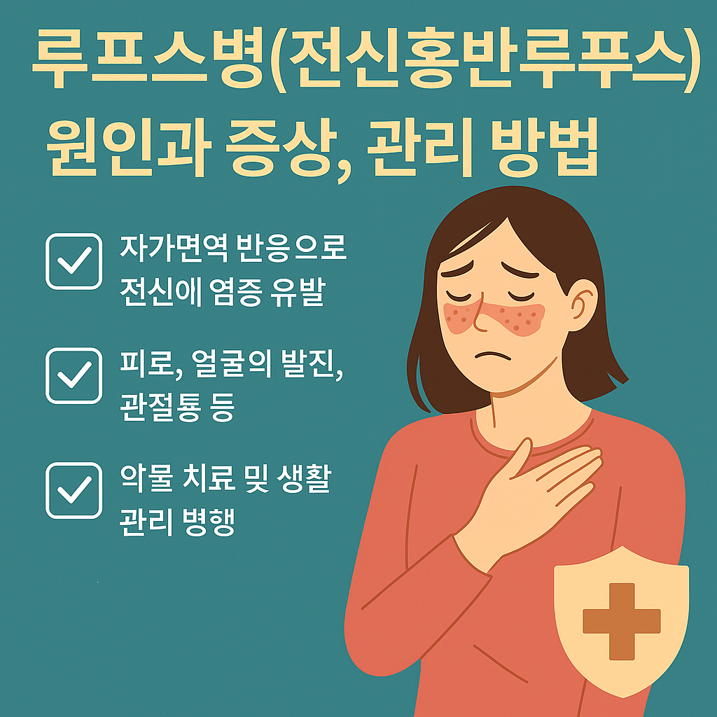 루프스병(전신홍반루푸스) 원인과 증상, 관리 방법