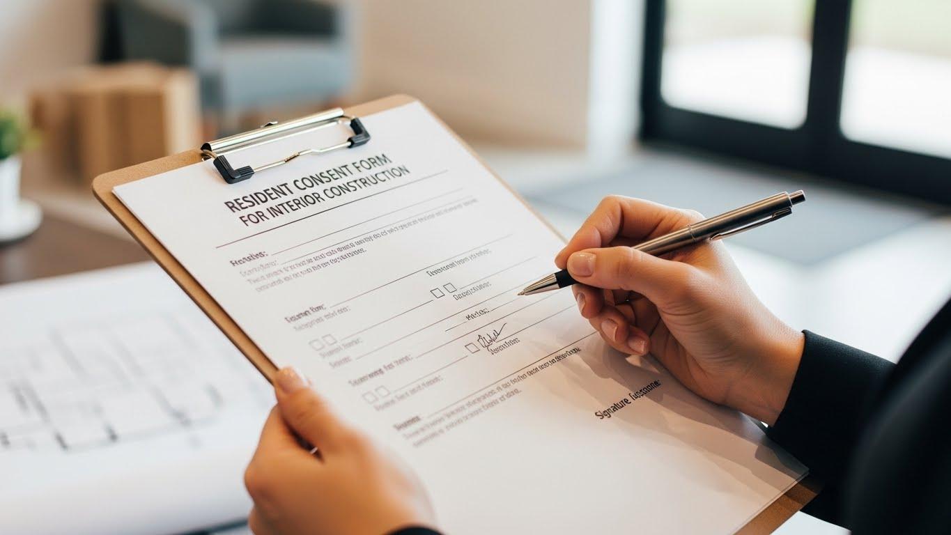 인테리어 공사 주민 동의서