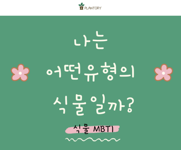 식물 MBTI