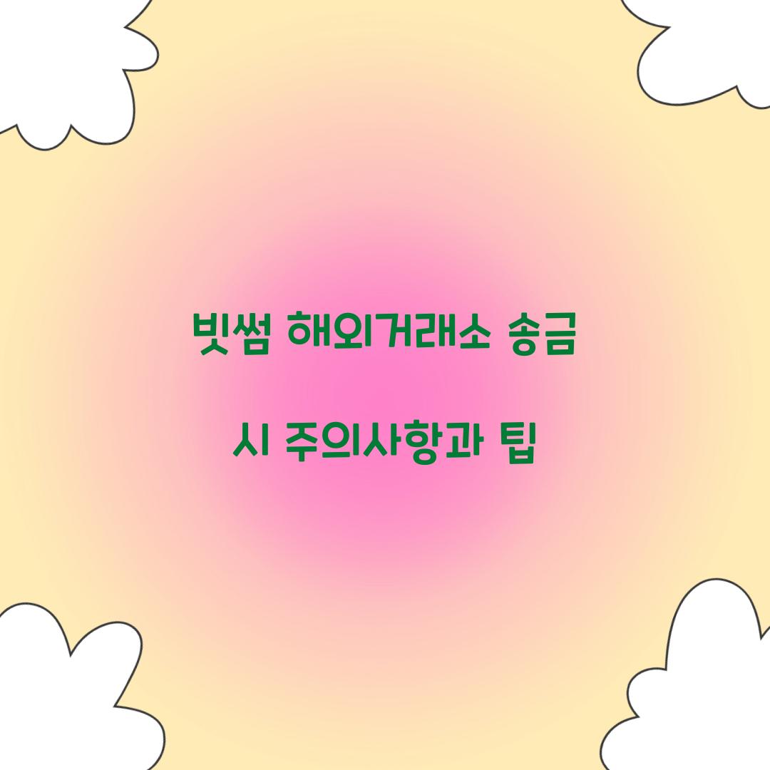 빗썸 해외거래소 송금