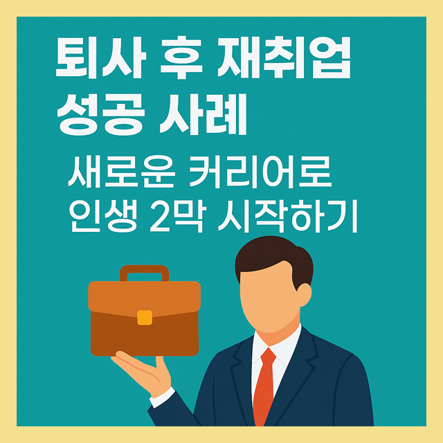 퇴사 후 재취업 성공 사례