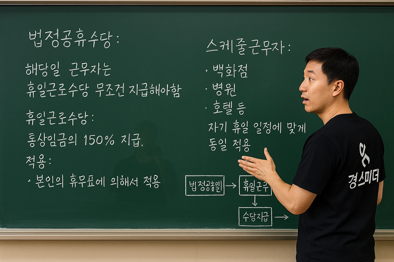 스케줄-근무자-법정수당