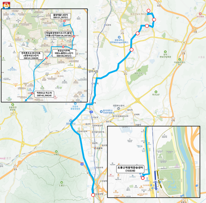 서울05버스 운행구간
