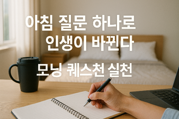 아침 질문 하나로 인생이 바뀐다 &ndash; 모닝 퀘스천 실천법