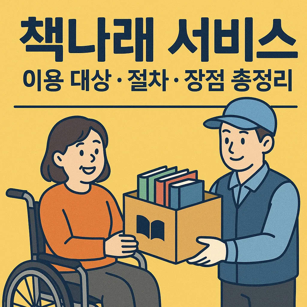 책나래 서비스 이용 대상, 절차, 장점 총정리