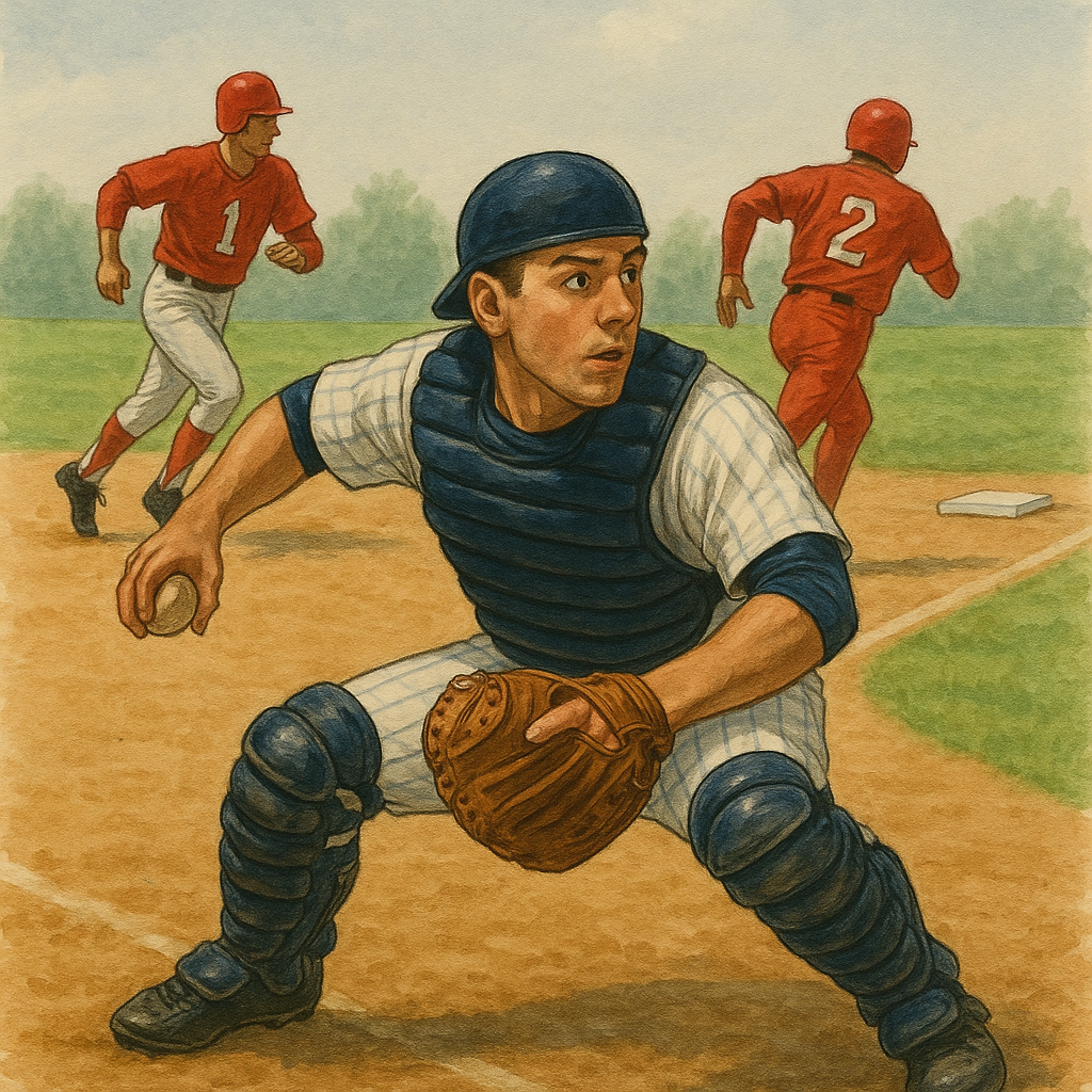 야구 작전 중 더블 스틸 관련 이미지