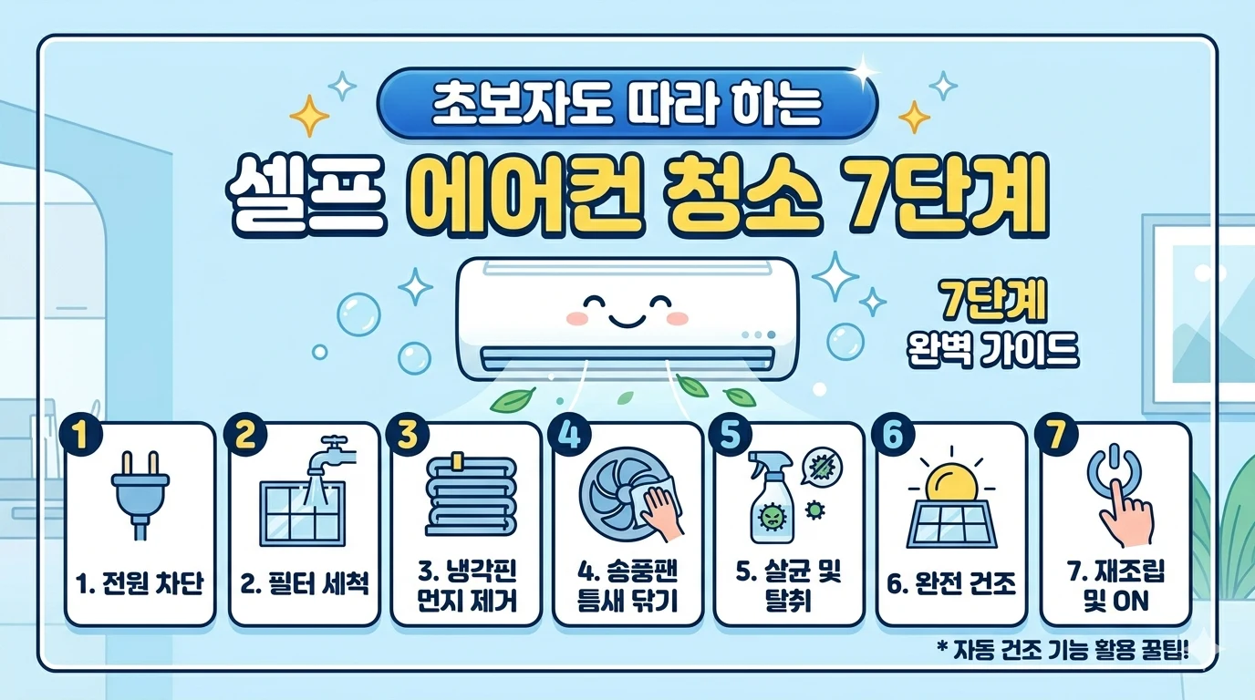 초보자도 따라하는 셀프 에어컨 청소 7단계