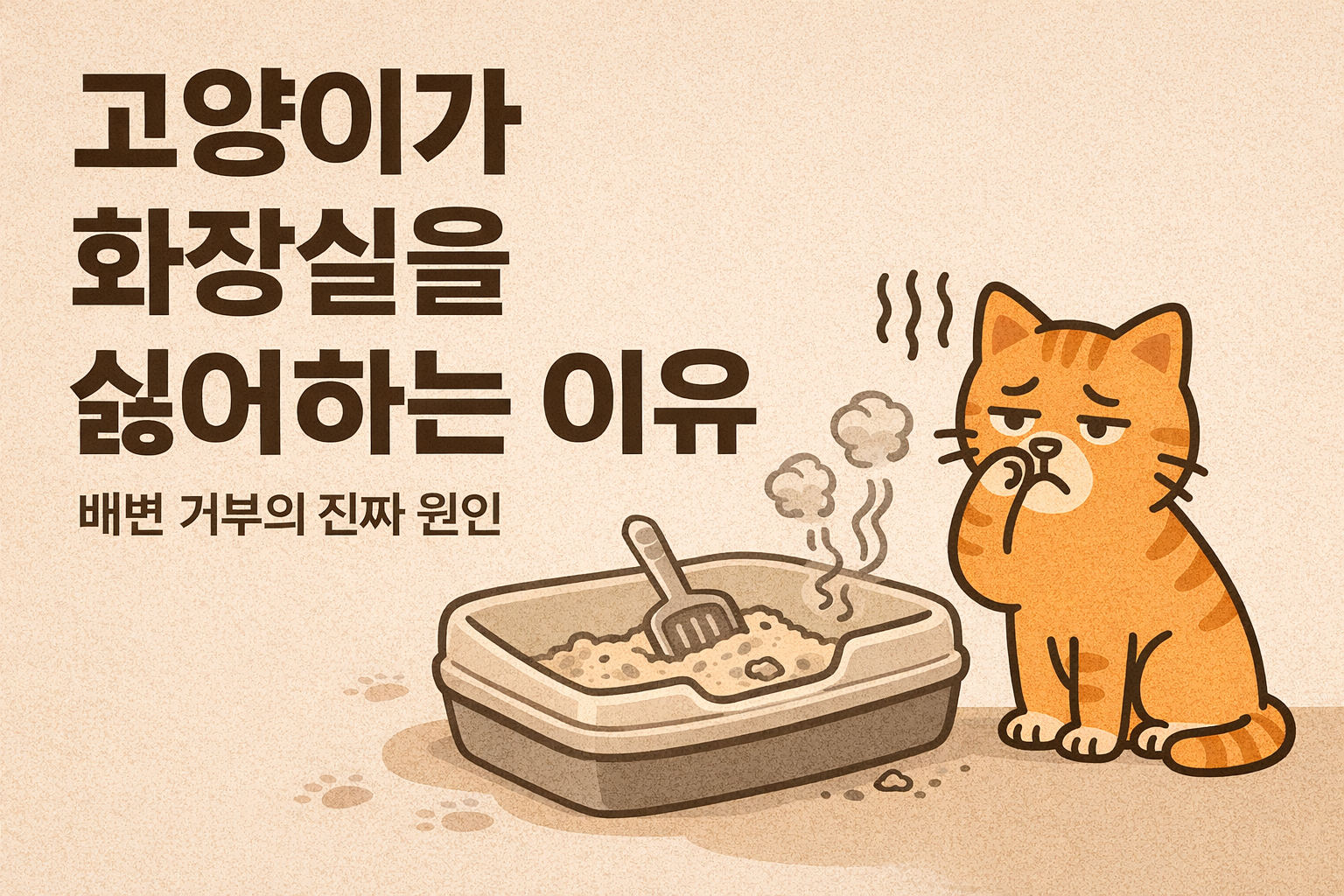 고양이가 화장실을 싫어하는 이유 / 행동 변화로 읽는 고양이의 불편 신호