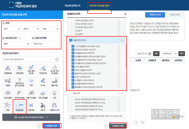 비급여진료비정보
