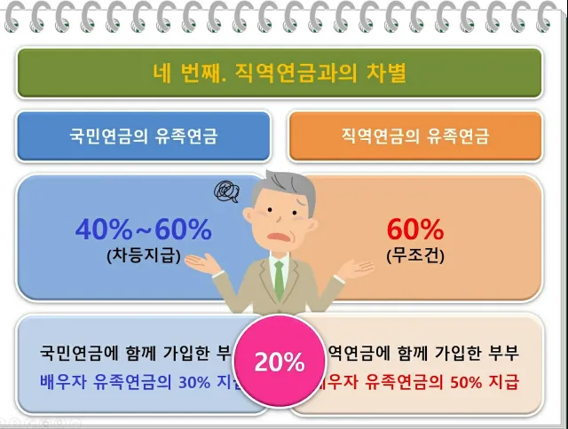 유족연금 숨겨진 함정 직역연금과의 차별