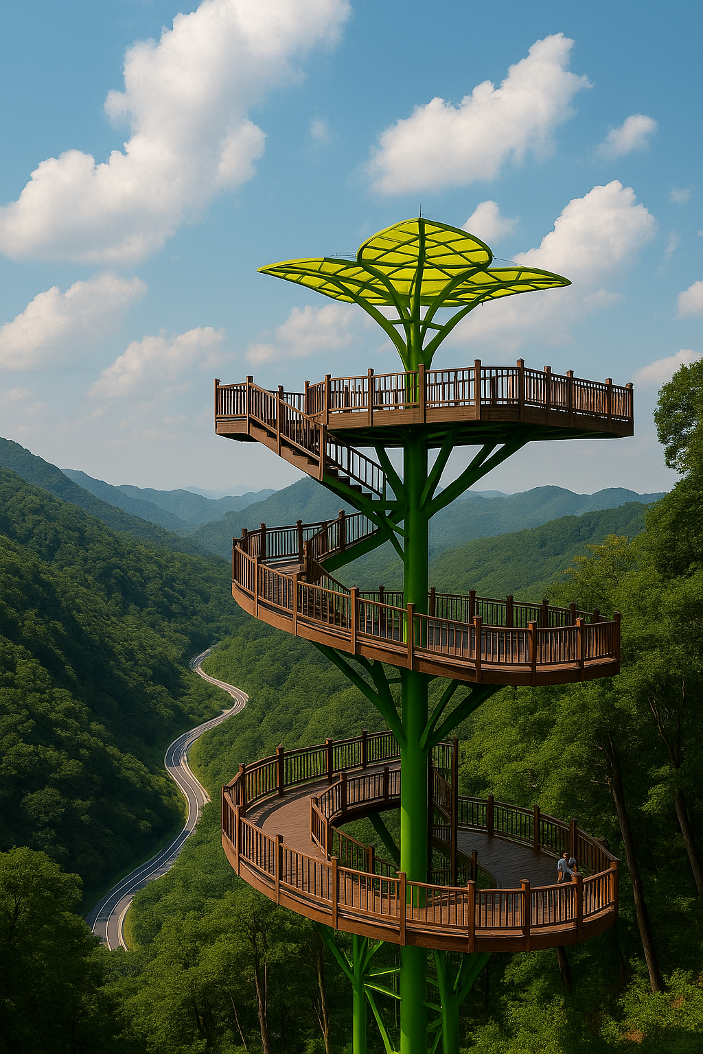 충북 보은 말티재 전망대 사진