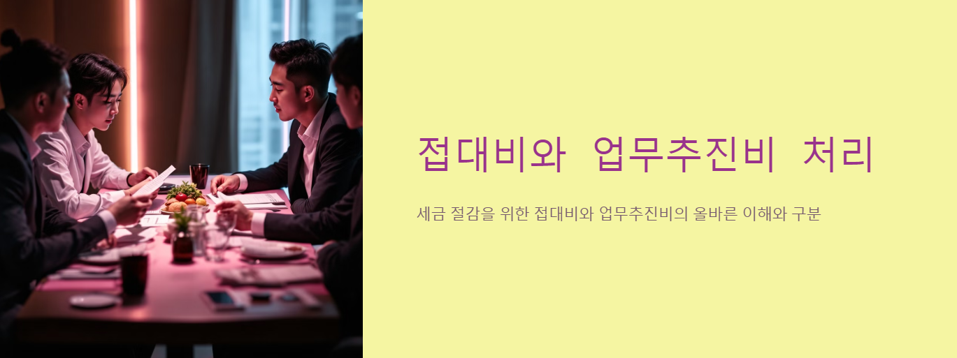 접대비와 업무추진비 처리