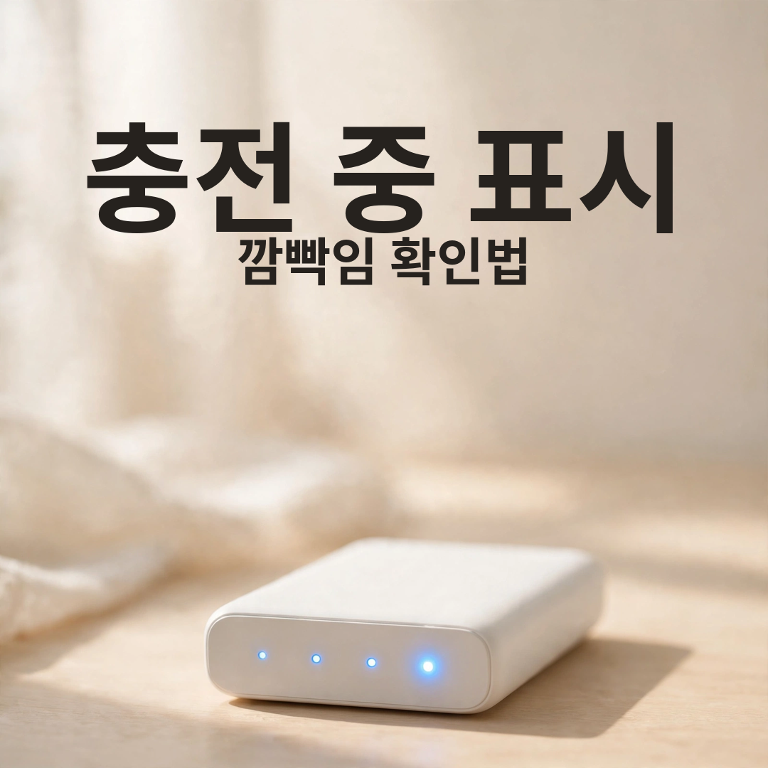 AI 실사 생성(실사 썸네일, 상단 한글 오버레이 Noto Sans CJK KR Bold): 충전 중 표시 / 깜빡임 확인법