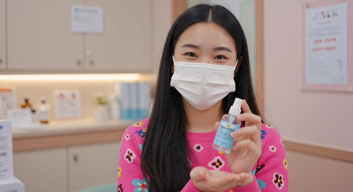 ๊ฐ๊ธฐ ์๋ฐฉ์ ์ํด ๋
ธ๋ ฅํ๋ ์ฌ์ฑ ์ด๋ฏธ์ง