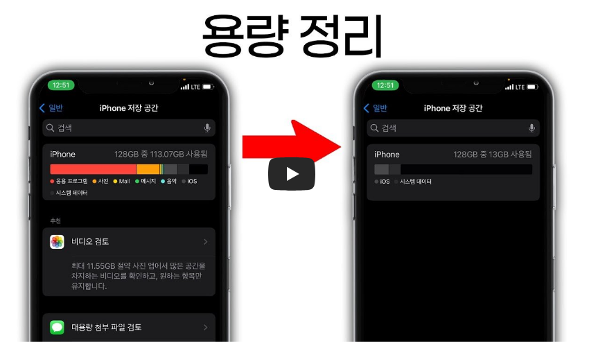 아이클라우드 용량 정리 영상