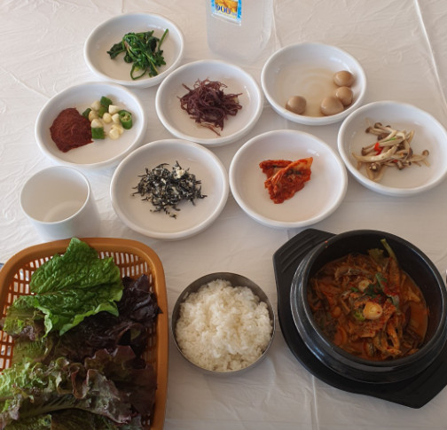 6시내고향 남해 멸치회무침 멸치쌈밥