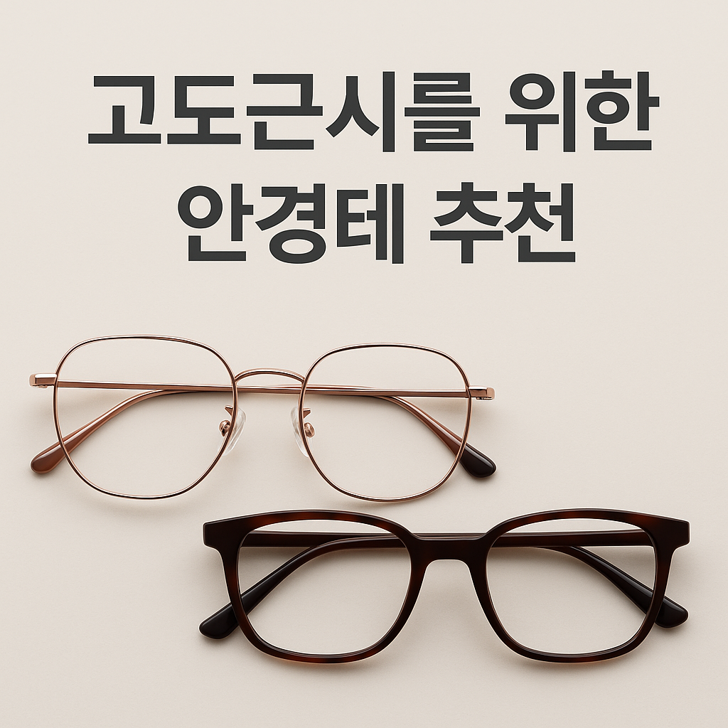 고도근시 안경테 추천