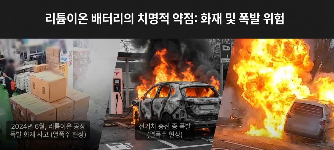 리튬이온 배터리 전기차 화재 폭발