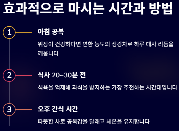 생강차 다이어트 좋은 차 먹는 법