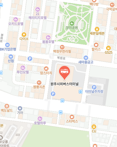 원주시외버스터미널 위치
