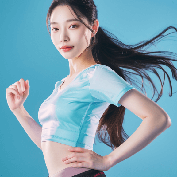 열심히 운동하는 모습