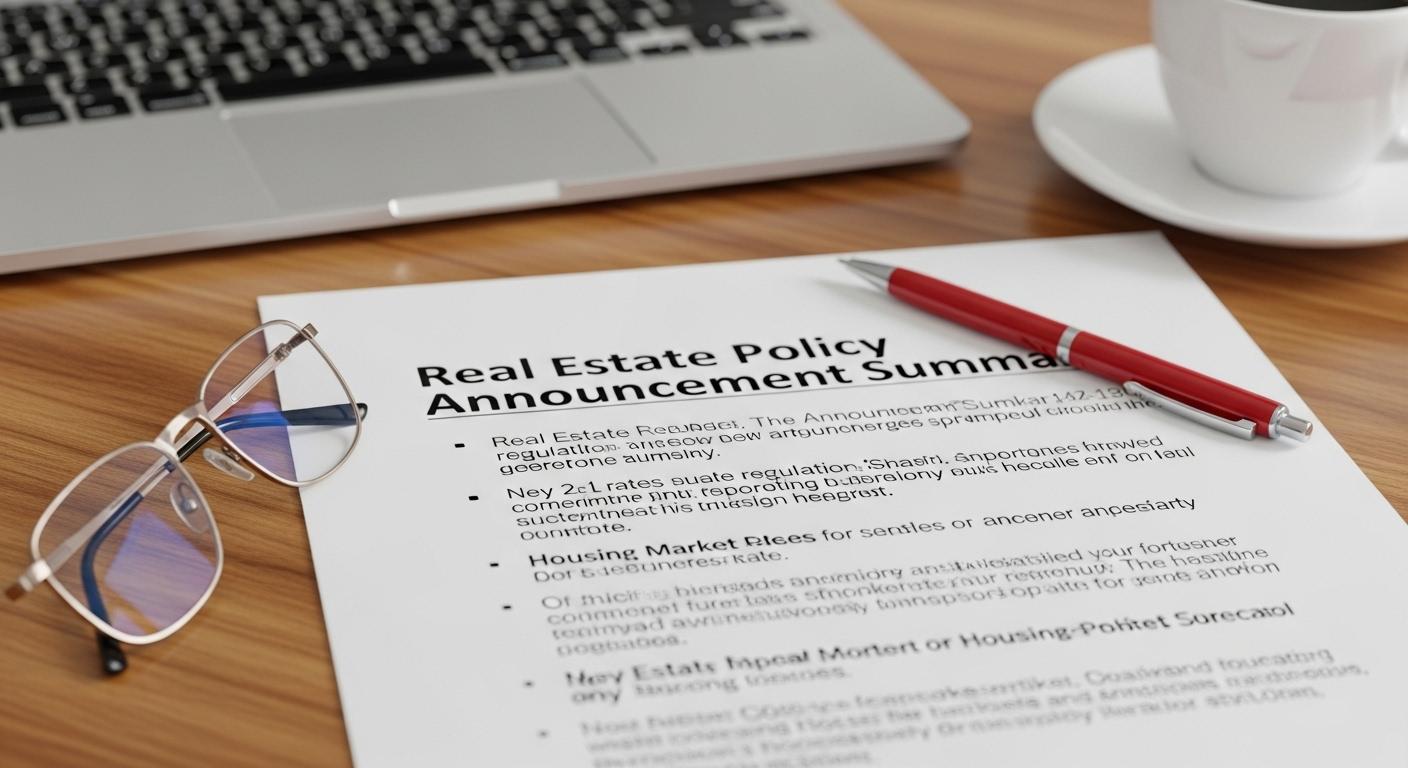 부동산 정책 발표 요약