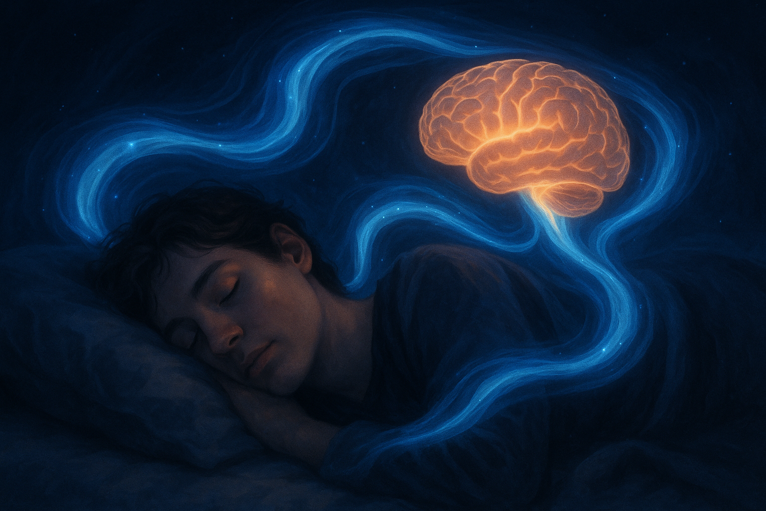 수면은 뇌의 ‘야간 복구 공장’ 참조 일러스트