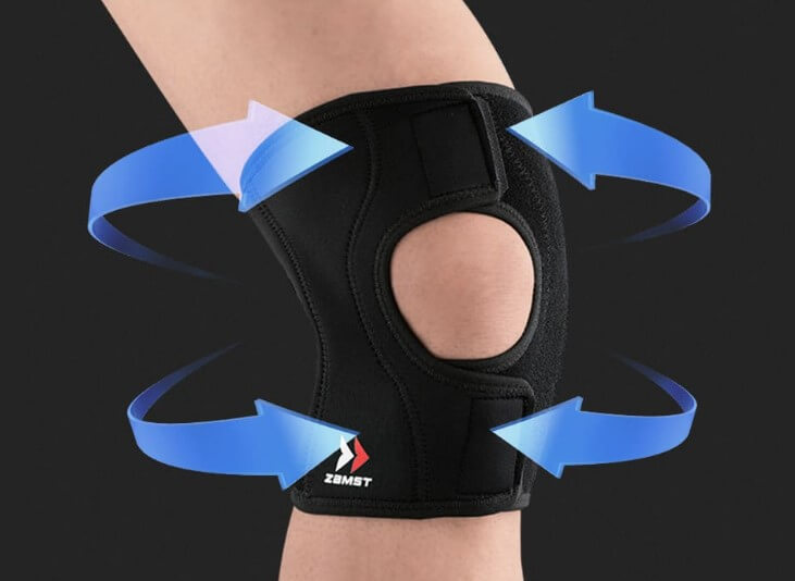 무릎 보호대 지지대는 있는지 확인