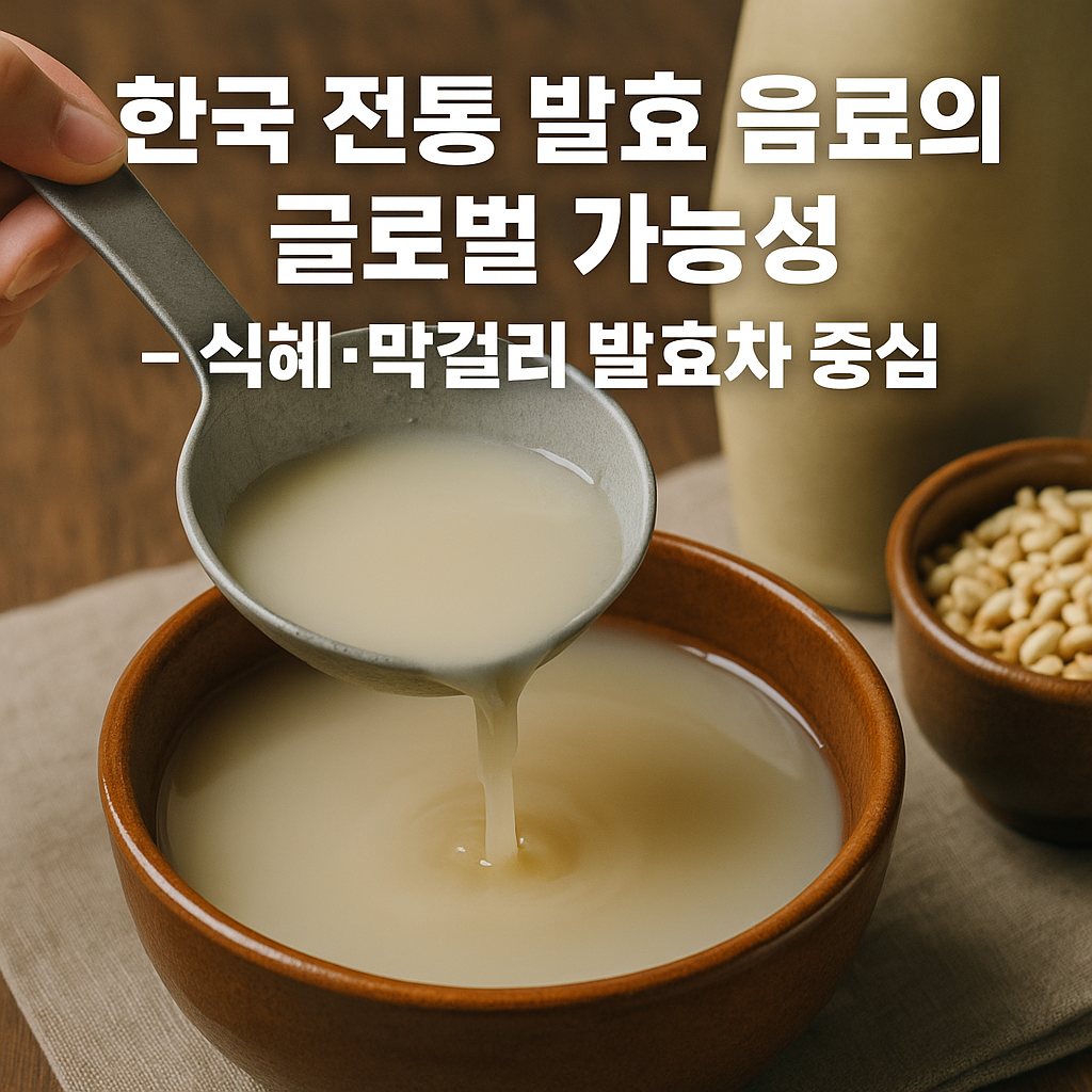 한국 전통 발효 음료의 글로벌 가능성 – 식혜, 막걸리, 발효차 중심