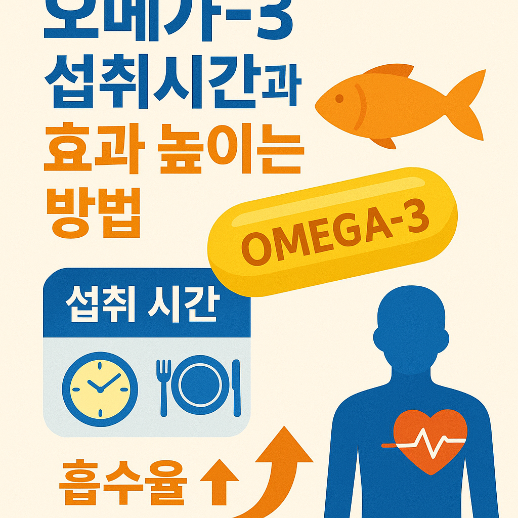 오메가3 섭취시간과 효과 높이는 방법