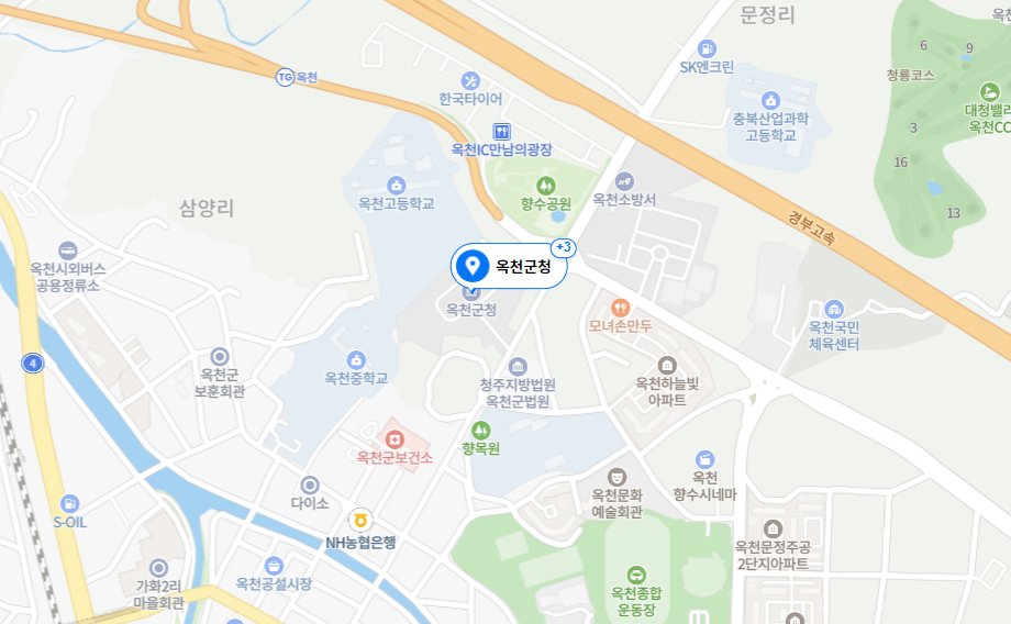 충북 옥천군 차량등록사무소 위치 및 전화번호