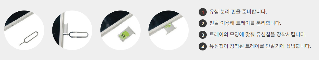 유심칩 넣는방법