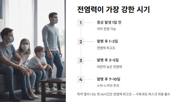 전염력 강한 시기