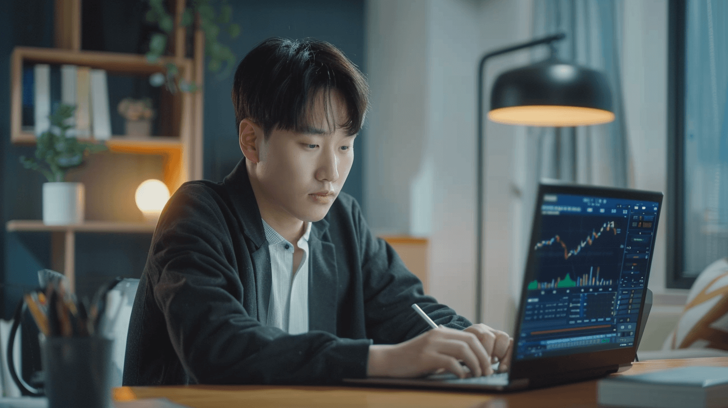 노트북에-집중하는-남자