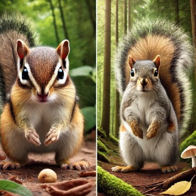 다람쥐와 청설모의 특징 비교