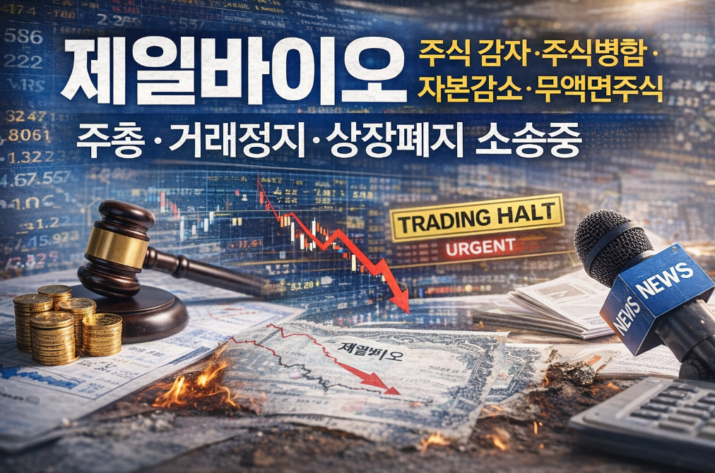 제일바이오 주식병합 상장폐지 위기, 지금 대응법