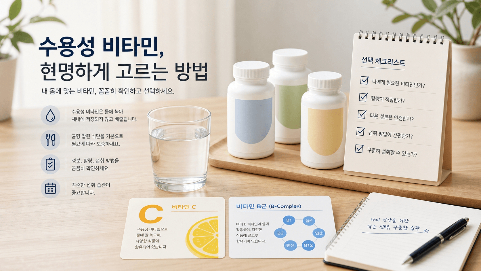 수용성 비타민 고르는 법