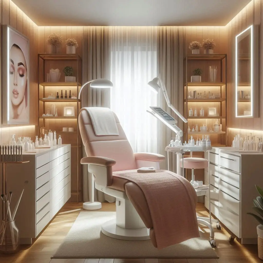 피부,체형관리 샵 배경