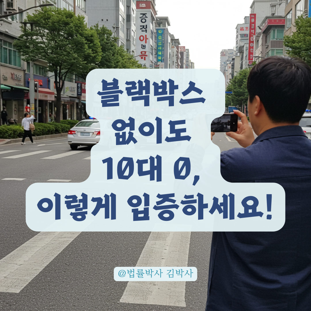 블랙박스 없이 10대 0 주장하려면, 분심위 건너뛰고 재판 가는 전략 총정리.