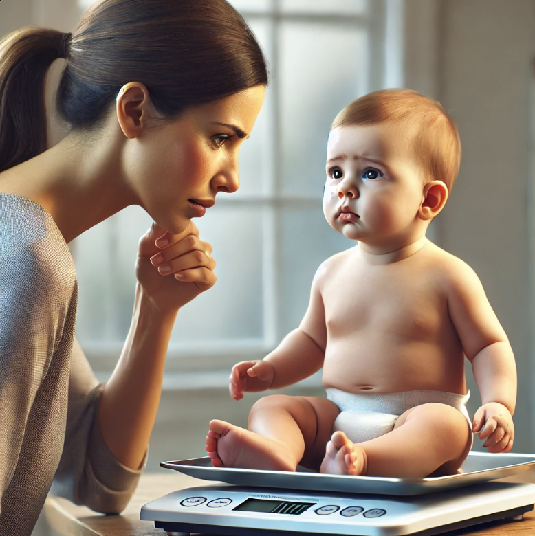 아기 체중 성장 정체 이미지