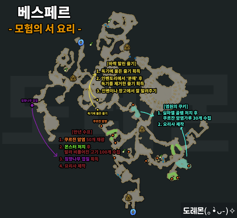 베스페르 모험의 서 지도